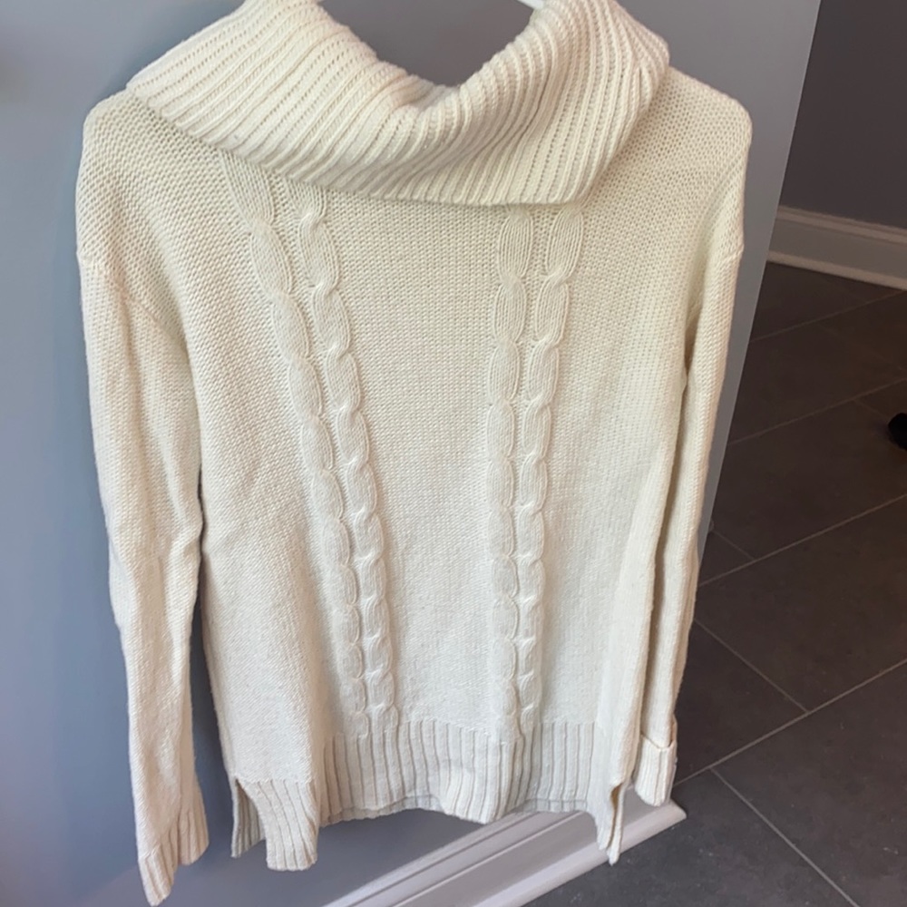 Cream cable knit sweater